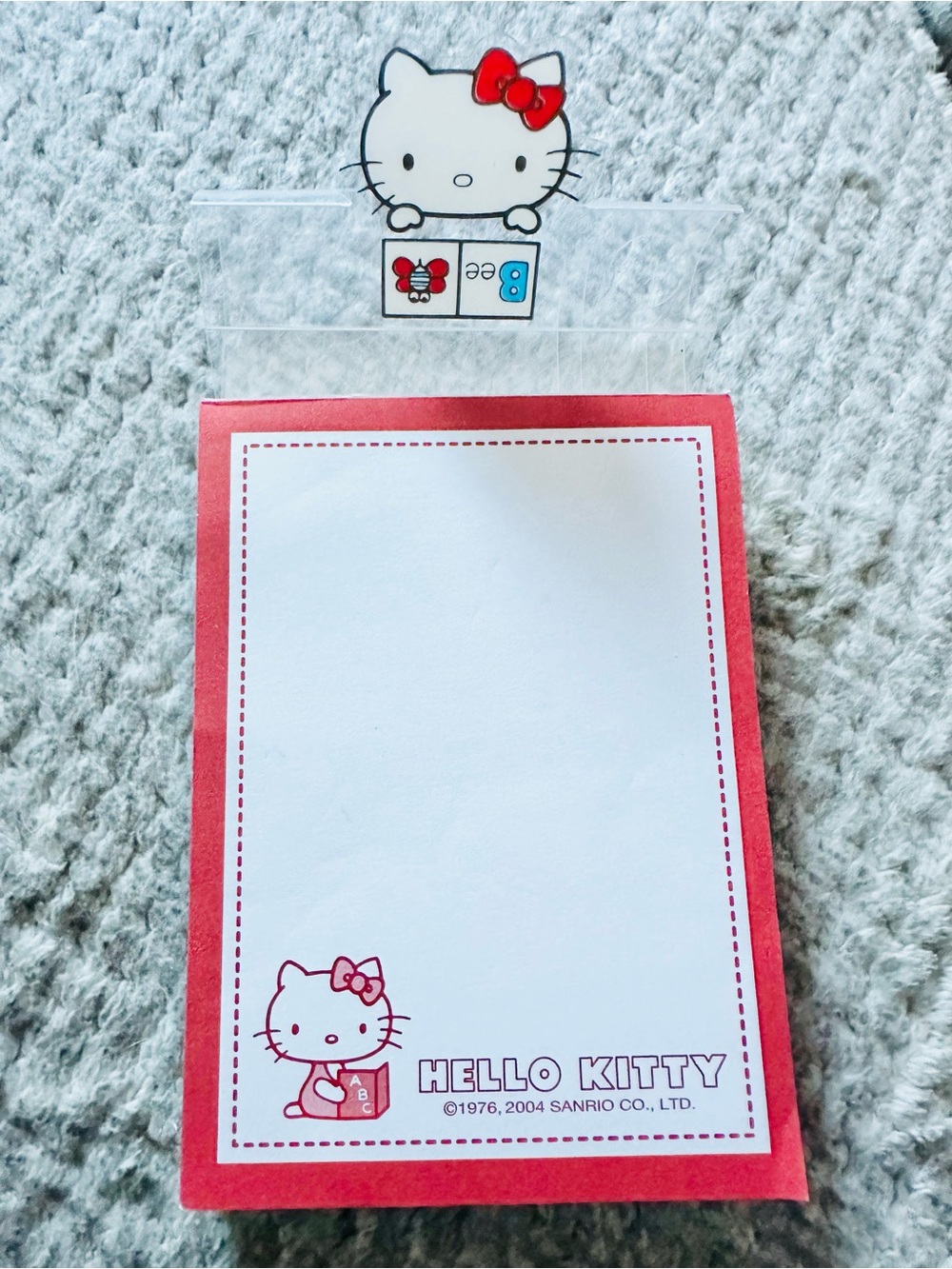Sanrio Hello Kitty Red & White Notepad with Bow Accent